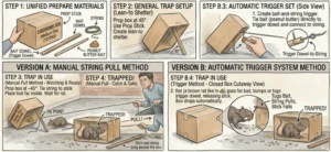 How a box trap for rats works