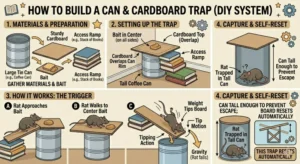 How to build a can and cardboard trap