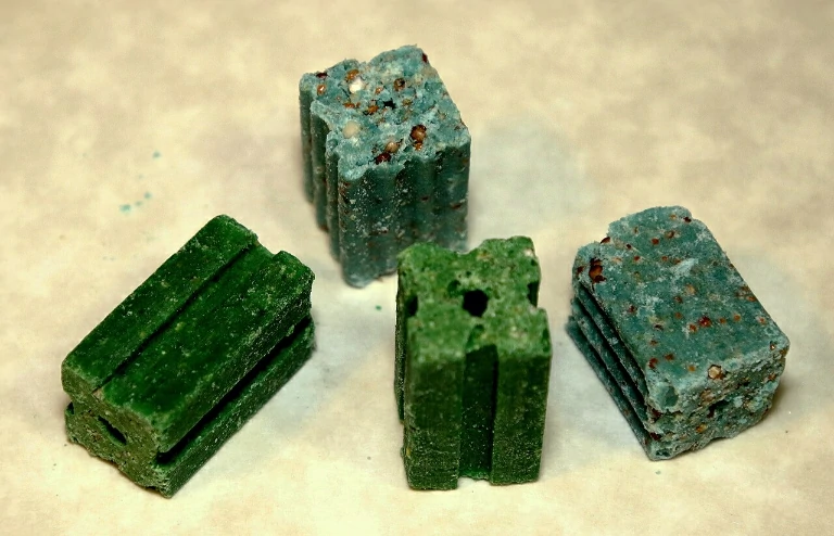 Rat Poison cubes with peanuts